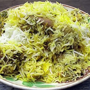 Green Chicken Biryani